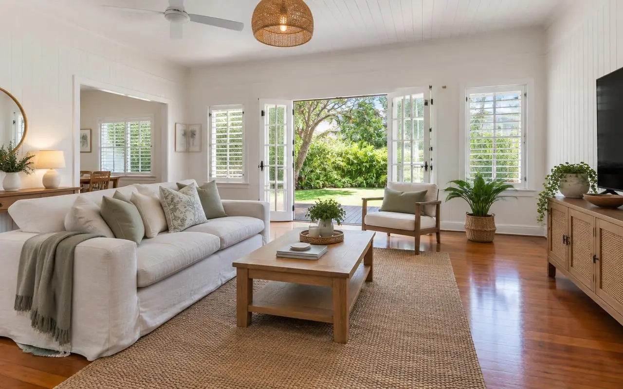 Light filled living room