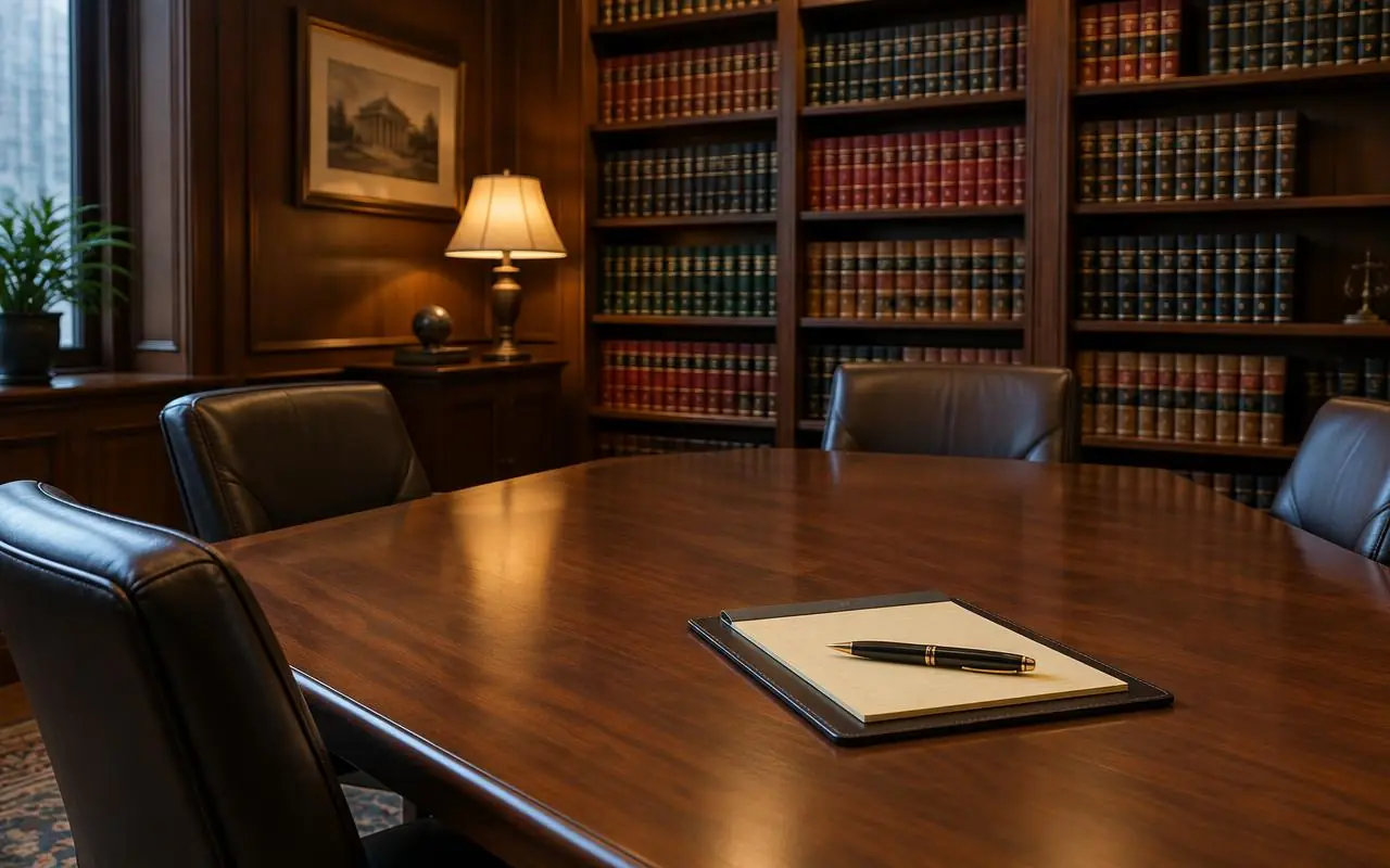 Two lawyers in discussion
